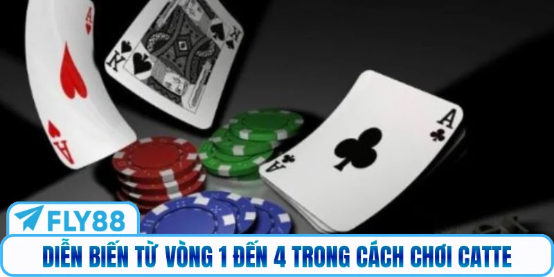 Diễn biến từ vòng 1 đến 4 trong cách chơi Catte